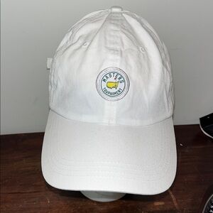 White unisex Augusta National Masters NO YEAR Cotton Adj. Mens Womens hat Cap